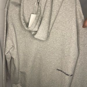 Helmet Lang Grey Logo Hoodie